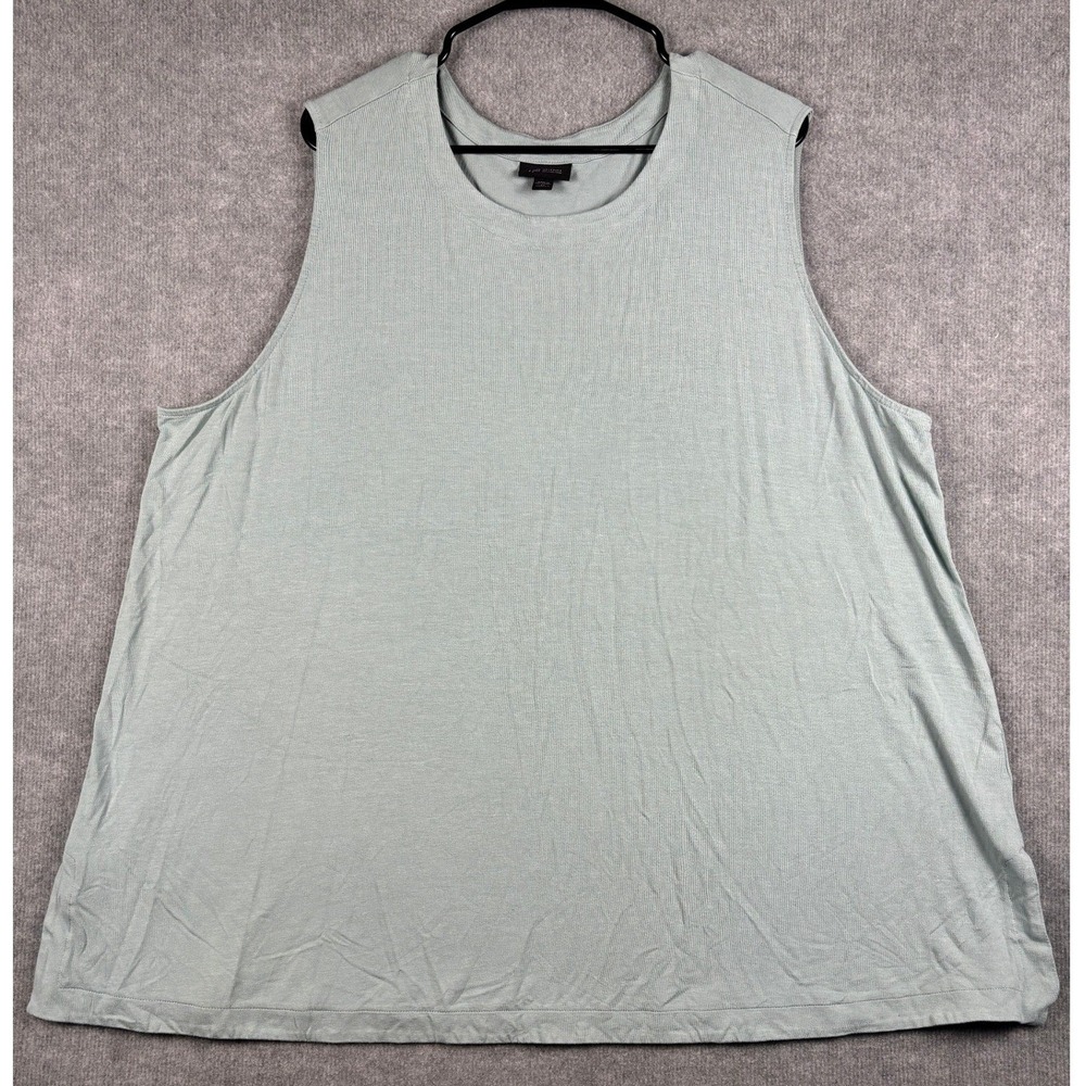 J.‎ Jill Wearever Collection Tank Top Side Slit Relaxed 4X Sage Green